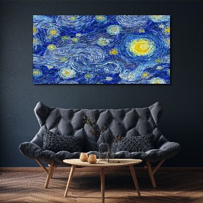 Obraz na plátně Abstrakce noční hvězda obloha