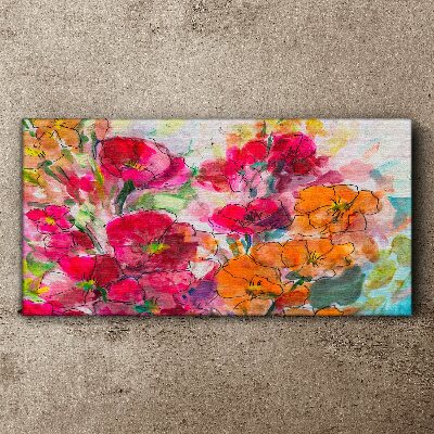 Obraz na plátně Abstraktní akvarel květiny