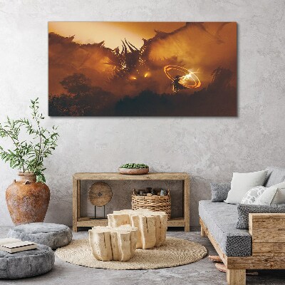 Obraz na plátně Fantasy Dragon Malování