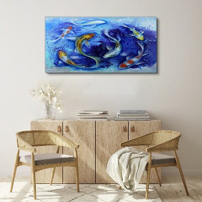 Obraz na plátně Zvířecí ryby Koi voda