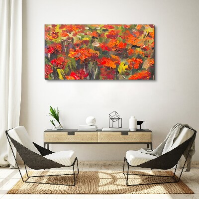 Obraz na plátně Maki květiny malování