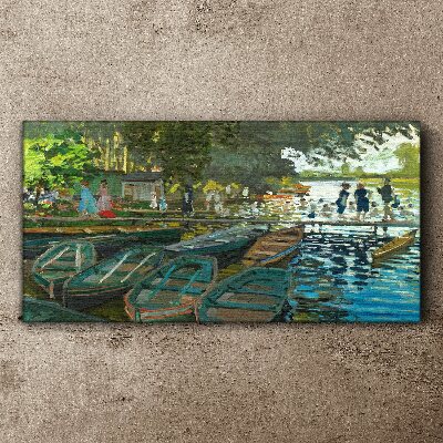 Obraz na plátně La Grenouillere Monet