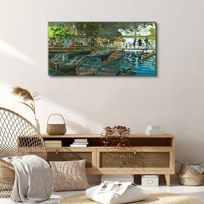 Obraz na plátně La Grenouillere Monet