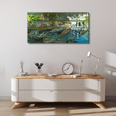 Obraz na plátně La Grenouillere Monet