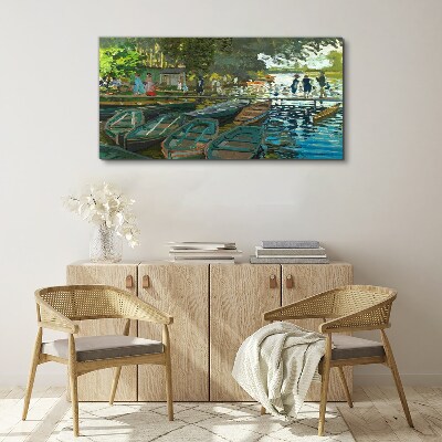 Obraz na plátně La Grenouillere Monet
