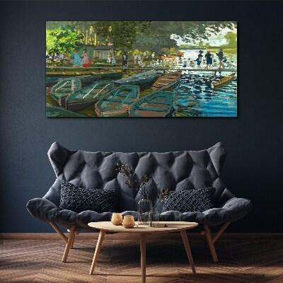 Obraz na plátně La Grenouillere Monet