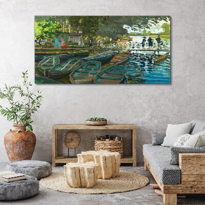 Obraz na plátně La Grenouillere Monet