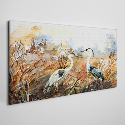 Obraz na plátně Abstrakce živočišných ptáků