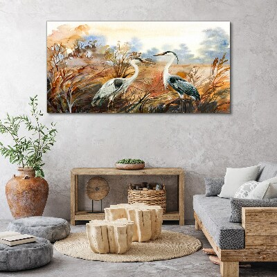 Obraz na plátně Abstrakce živočišných ptáků