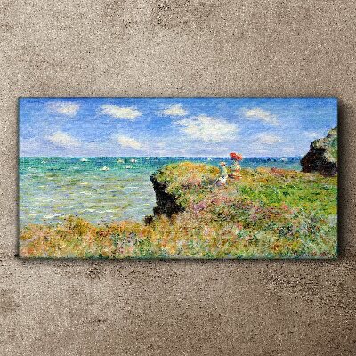 Obraz na plátně Cliff Walk v Pourville Claude Monet
