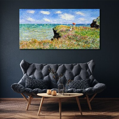 Obraz na plátně Cliff Walk v Pourville Claude Monet