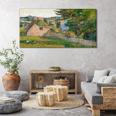 Obraz na plátně Přírodní domy malování