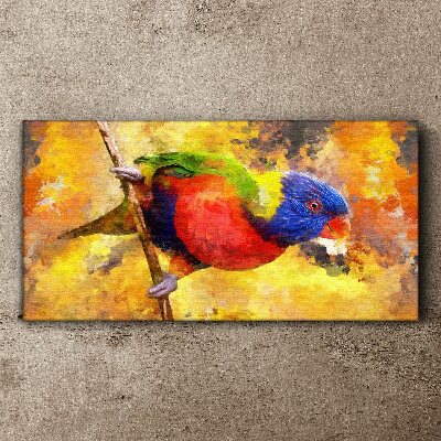 Obraz na plátně Pobočka zvířecí pták papouška