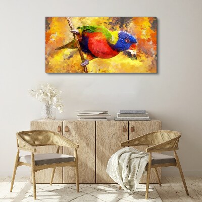 Obraz na plátně Pobočka zvířecí pták papouška