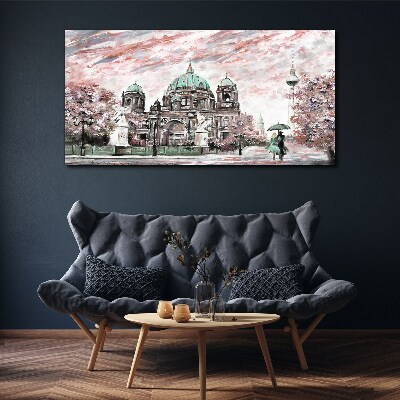 Obraz na plátně Moderní Berlínská katedrála