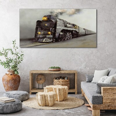 Obraz na plátně Vlaku kouřové mlhy