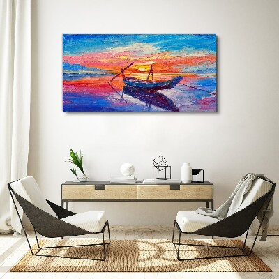 Obraz na plátně člun slunce