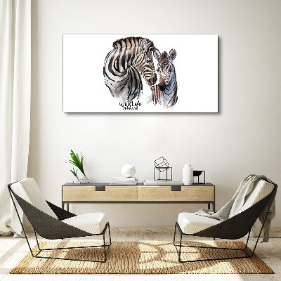 Obraz na plátně Zebra ve volné přírodě