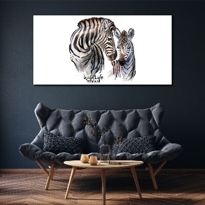 Obraz na plátně Zebra ve volné přírodě