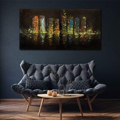 Obraz na plátně Abstrakce městské světla