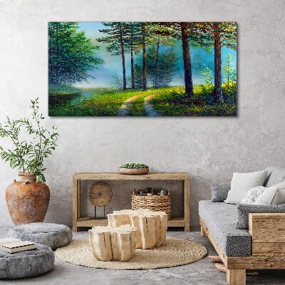 Obraz na plátně lesní strom volně žijících živočichů