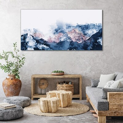 Obraz na plátně Moderní akvarel hory
