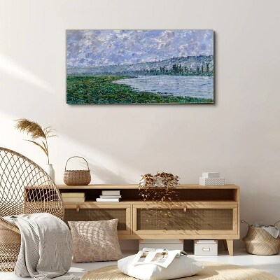 Obraz na plátně Seina u Vétheuil Monet