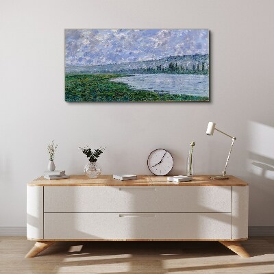Obraz na plátně Seina u Vétheuil Monet