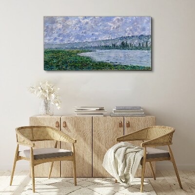 Obraz na plátně Seina u Vétheuil Monet