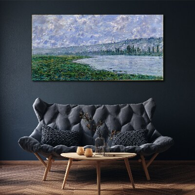 Obraz na plátně Seina u Vétheuil Monet