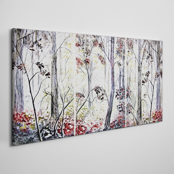Obraz na plátně Abstrakce lesní listy