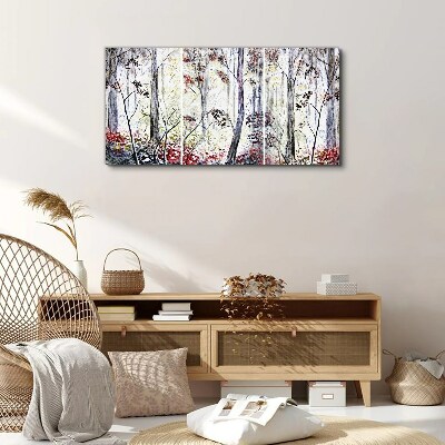 Obraz na plátně Abstrakce lesní listy