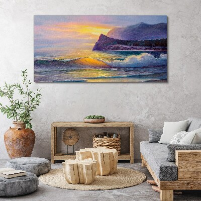 Obraz na plátně Pobřežní slunce