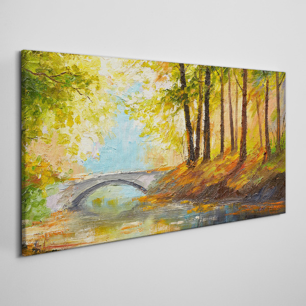 Obraz na plátně Malířský lesní most