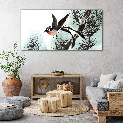 Obraz na plátně Zvířecí pták pobočka