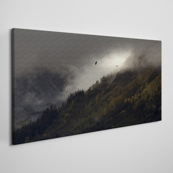 Obraz na plátně Malování mrak hory