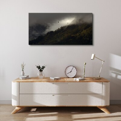Obraz na plátně Malování mrak hory