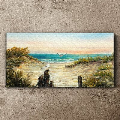 Obraz na plátně Pobřeží pláže moře