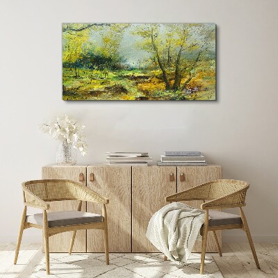 Obraz na plátně Moderní abstrakce lesa