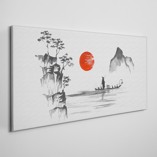 Obraz na plátně Japonsko tradiční malba