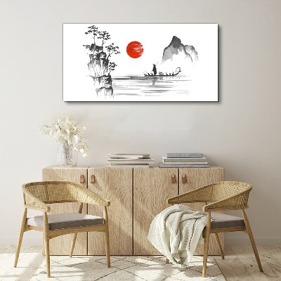 Obraz na plátně Japonsko tradiční malba