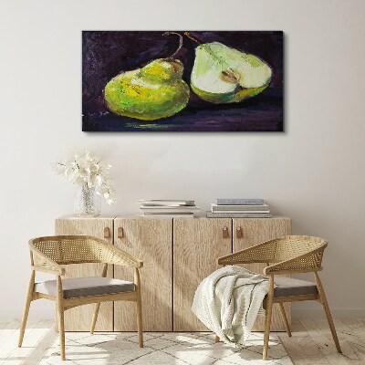 Obraz na plátně Malování ovoce hruška