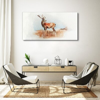 Obraz na plátně Akvarel Animal Deer