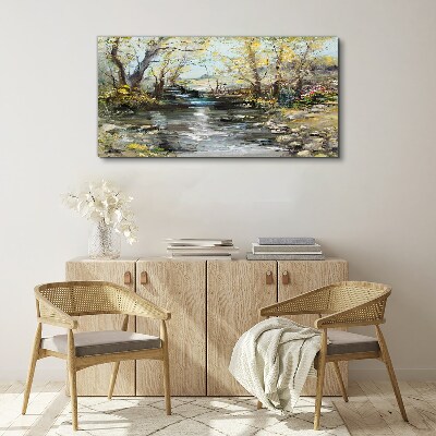 Obraz na plátně Abstrakce strom řeky