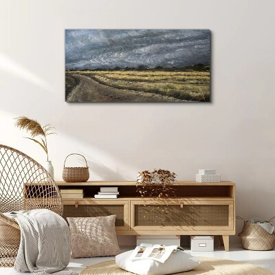Obraz na plátně Malování trávy krajina