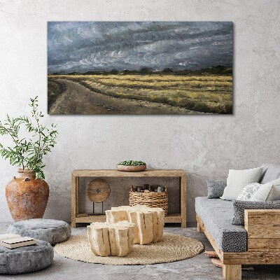 Obraz na plátně Malování trávy krajina
