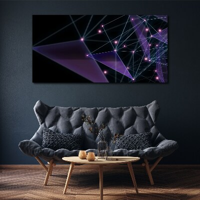 Obraz na plátně Geometrické světelné spoje