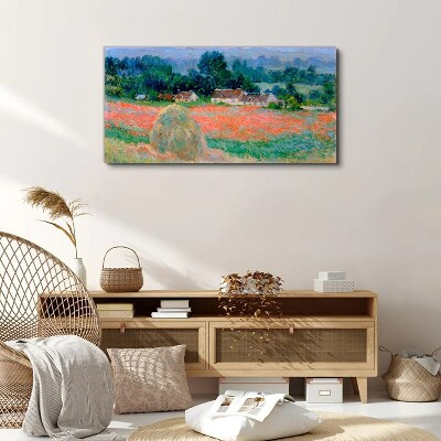 Obraz na plátně Kupka sena v Giverny Claude Monet