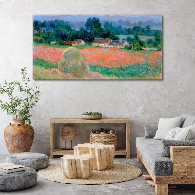 Obraz na plátně Kupka sena v Giverny Claude Monet