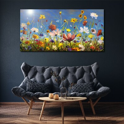 Obraz na plátně Malování květiny louka
